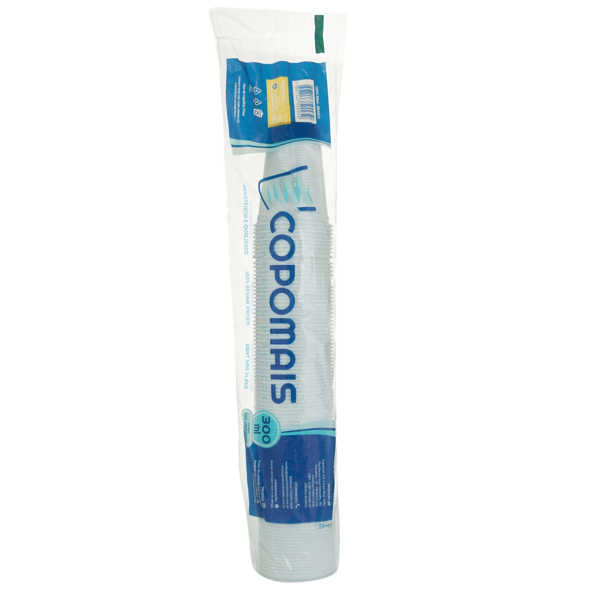 Copo Desc.copomais Branco Abnt 300ml. C/20 Qtd. 1.00 Cx