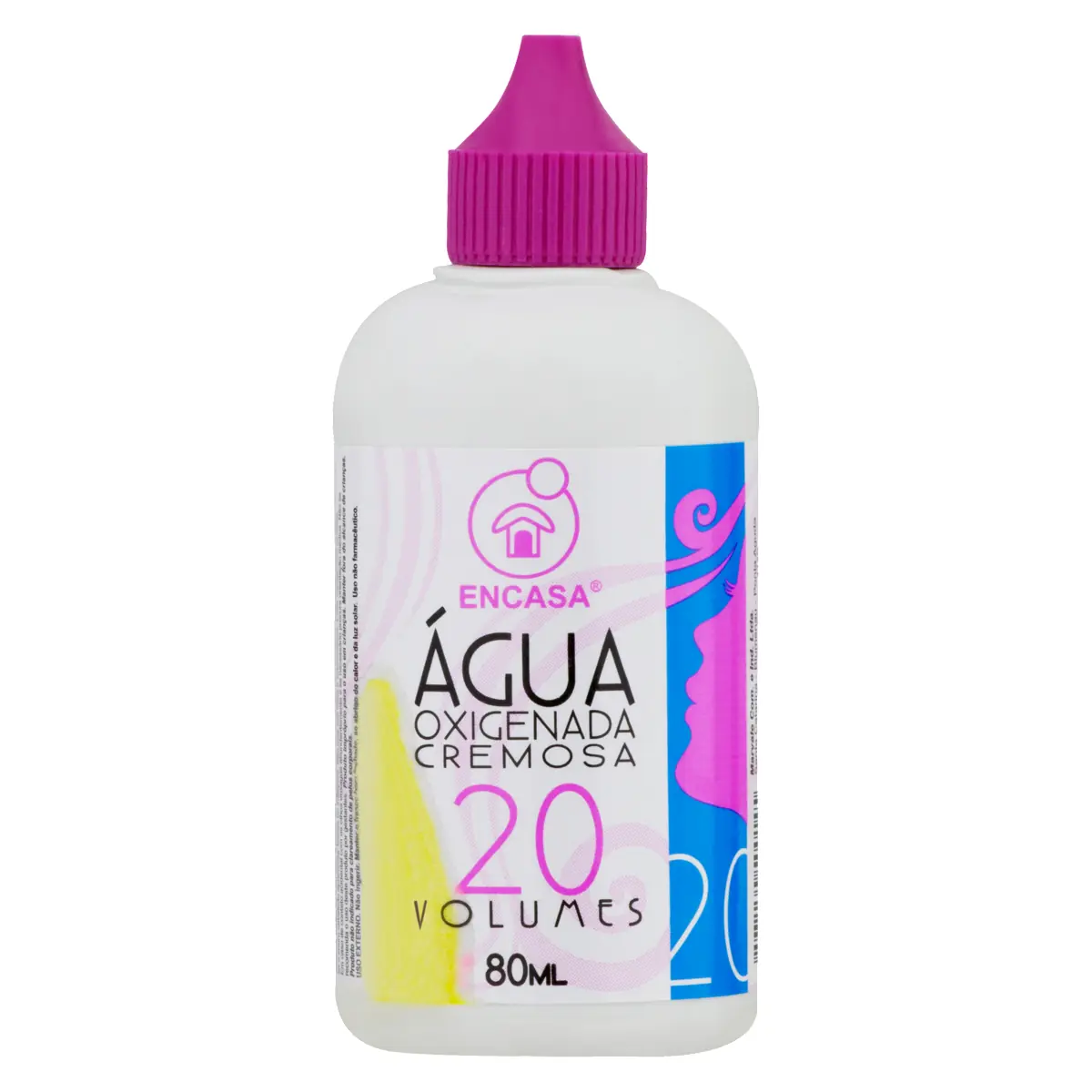 água Oxigenada 20 Volumes Cremosa Encasa Frasco 80ml