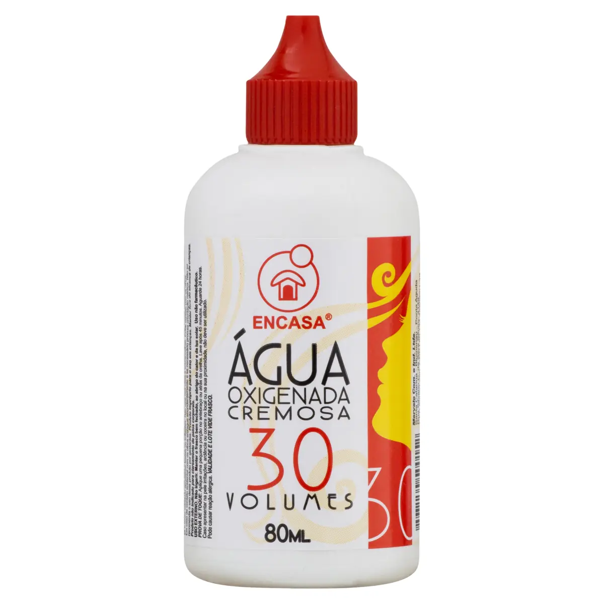 água Oxigenada 30 Volumes Cremosa Encasa Frasco 80ml