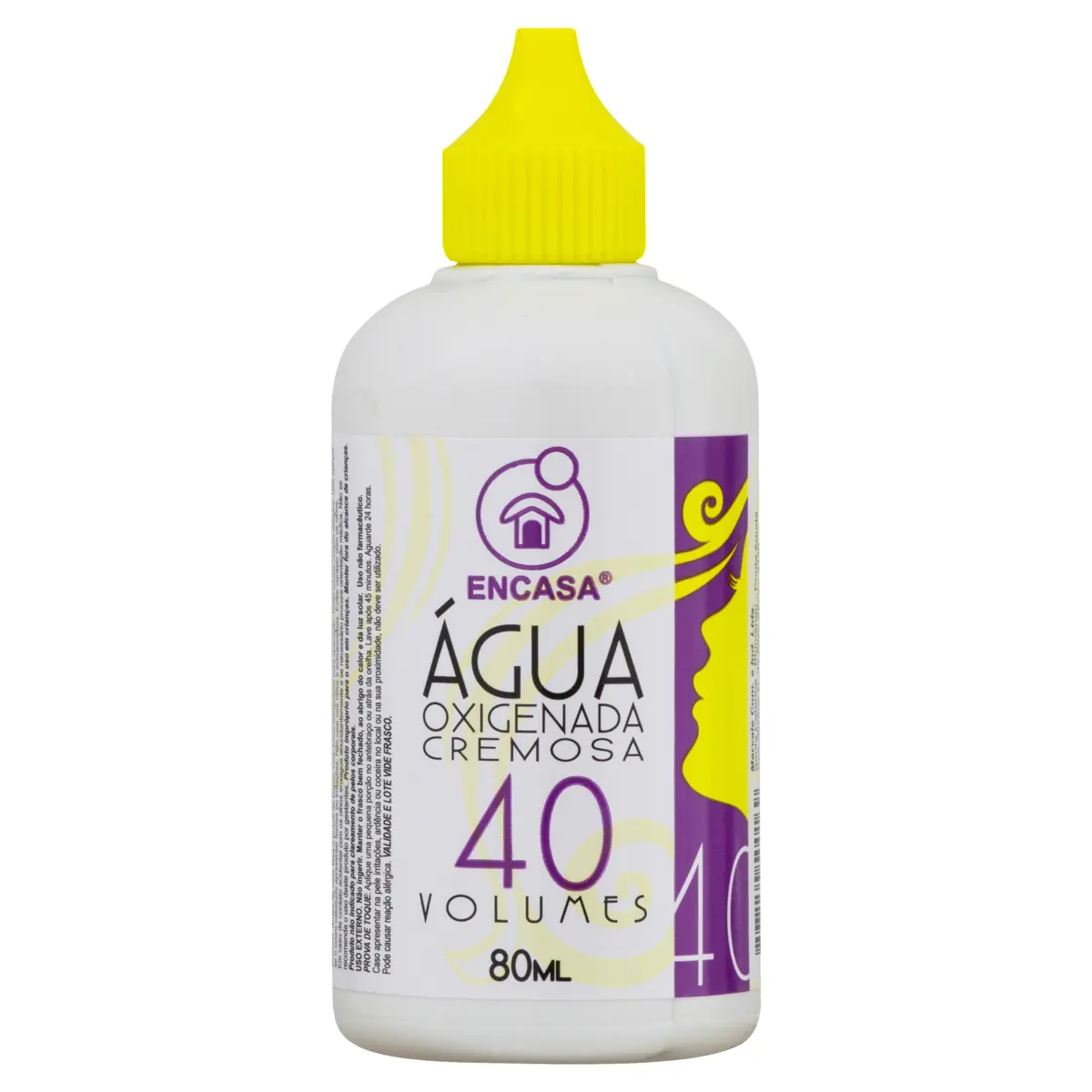 água Oxigenada 40 Volumes Cremosa Encasa Frasco 80ml