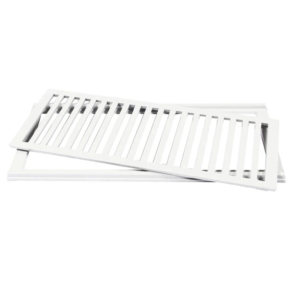 Conjunto Grelha e Porta Grelha Alumínio 20x50cm Branco para Veículos Leves LG Mais