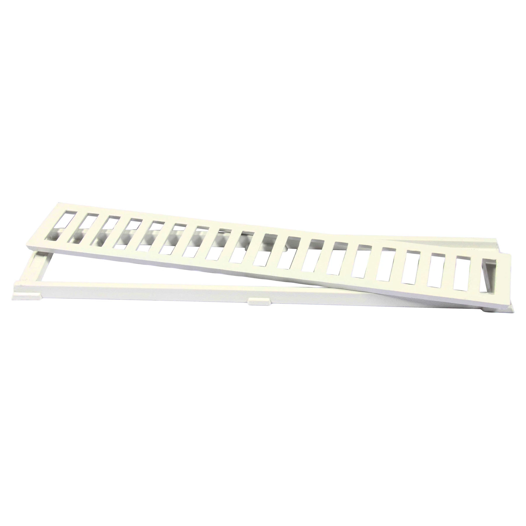 Conjunto Grelha e Porta Grelha Alumínio 10x50cm Bege para Veículos Leves LG Mais