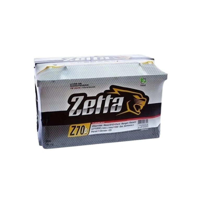 Bateria 70Ah Polo Lado Direito - ZETTA FREE Z70D