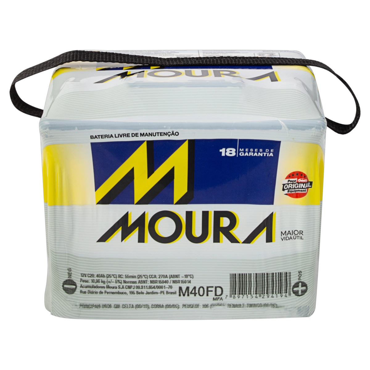 Bateria Automotiva 40ah M40fd Moura Mfa 12v