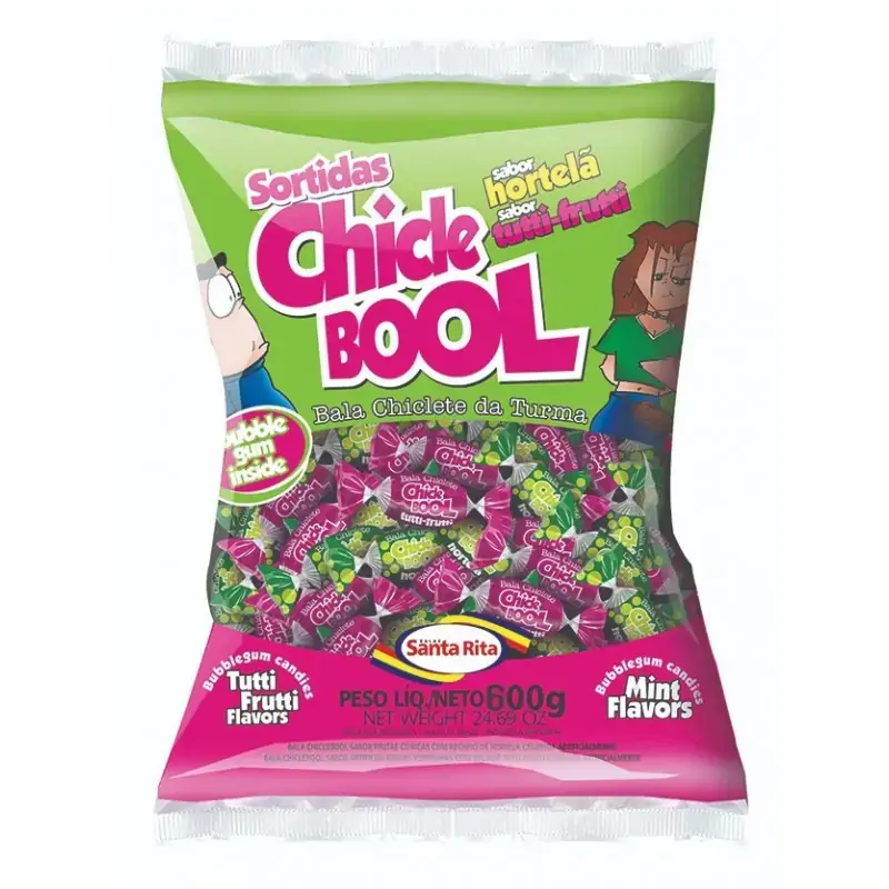 Bala Chiclebool Sortido 1x600g
