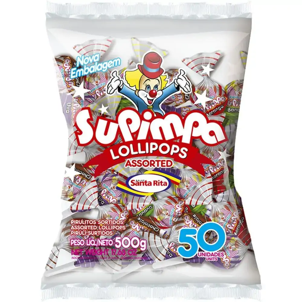 Pirulito Supimpa Frutas Sort 50x1unidade