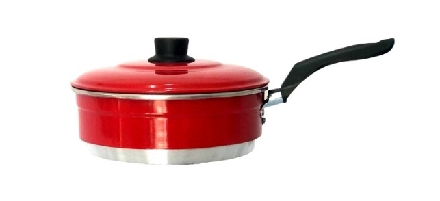 Frigideira Funda Vermelho N 22 C/ Tampa Normal