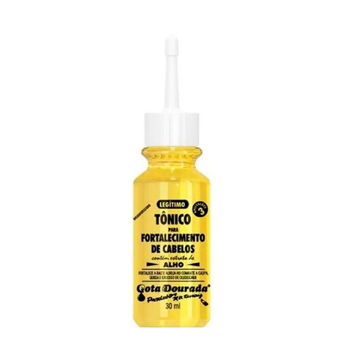 TÔNICO GOTA DOURADA FORTALECIMENTO DE CABELOS ALHO 30ML