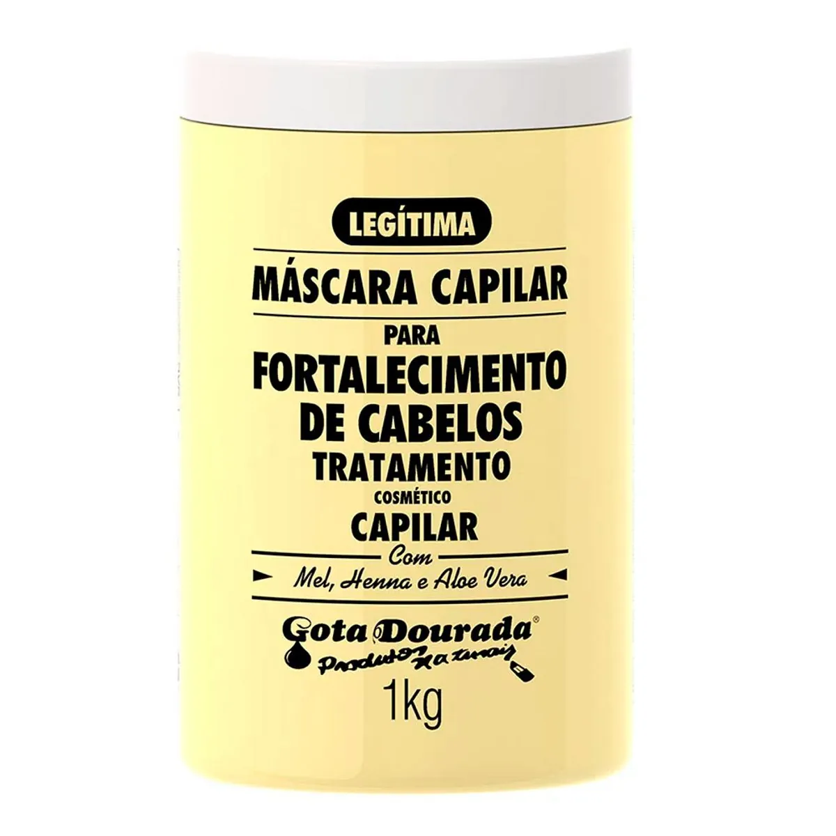 Mascara Capilar Gota Dourada 1kg Fortalecimento