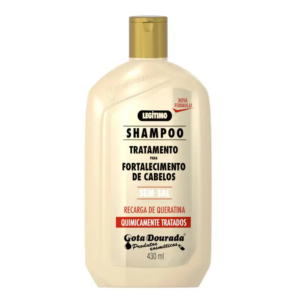 Shampoo Gota Dourada Quimicamente Tratados 430ml