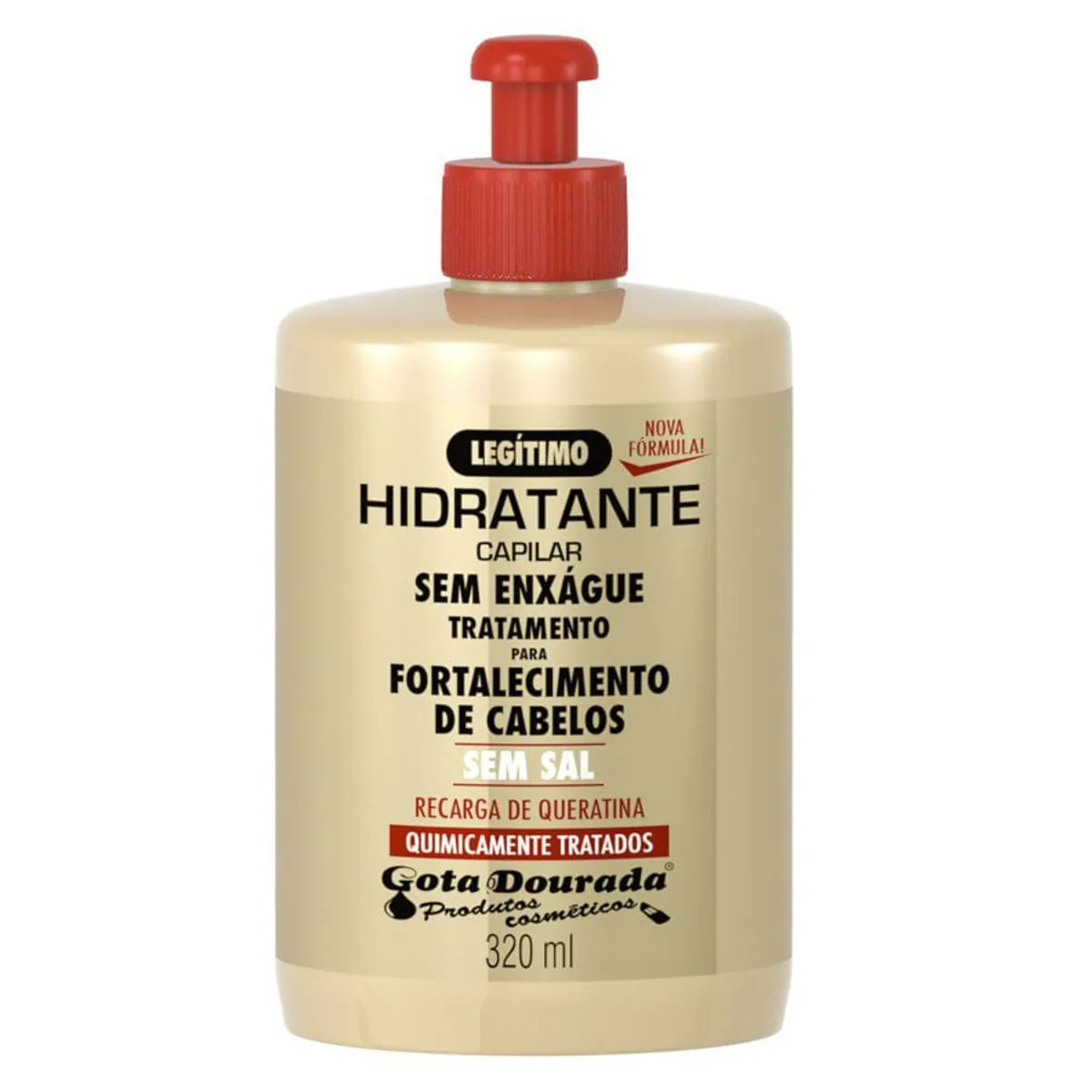 Creme de Pentear Gota Dourada 320ml Quimicamente Tratados