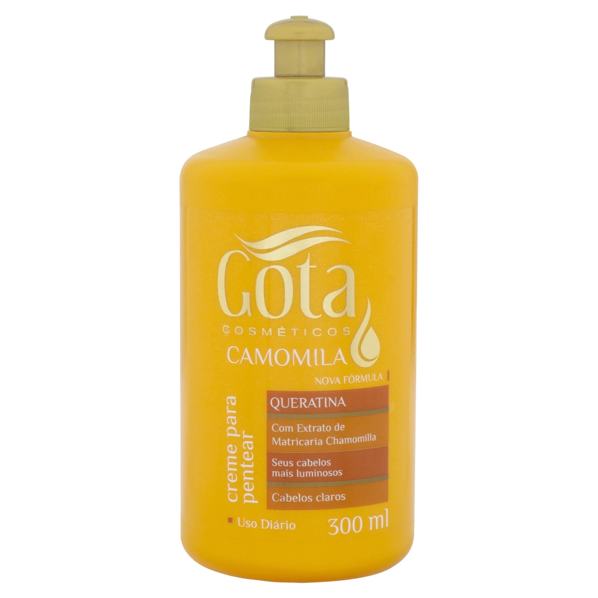 Creme Para Pentear Gota Cosméticos Camomila Frasco 300ml