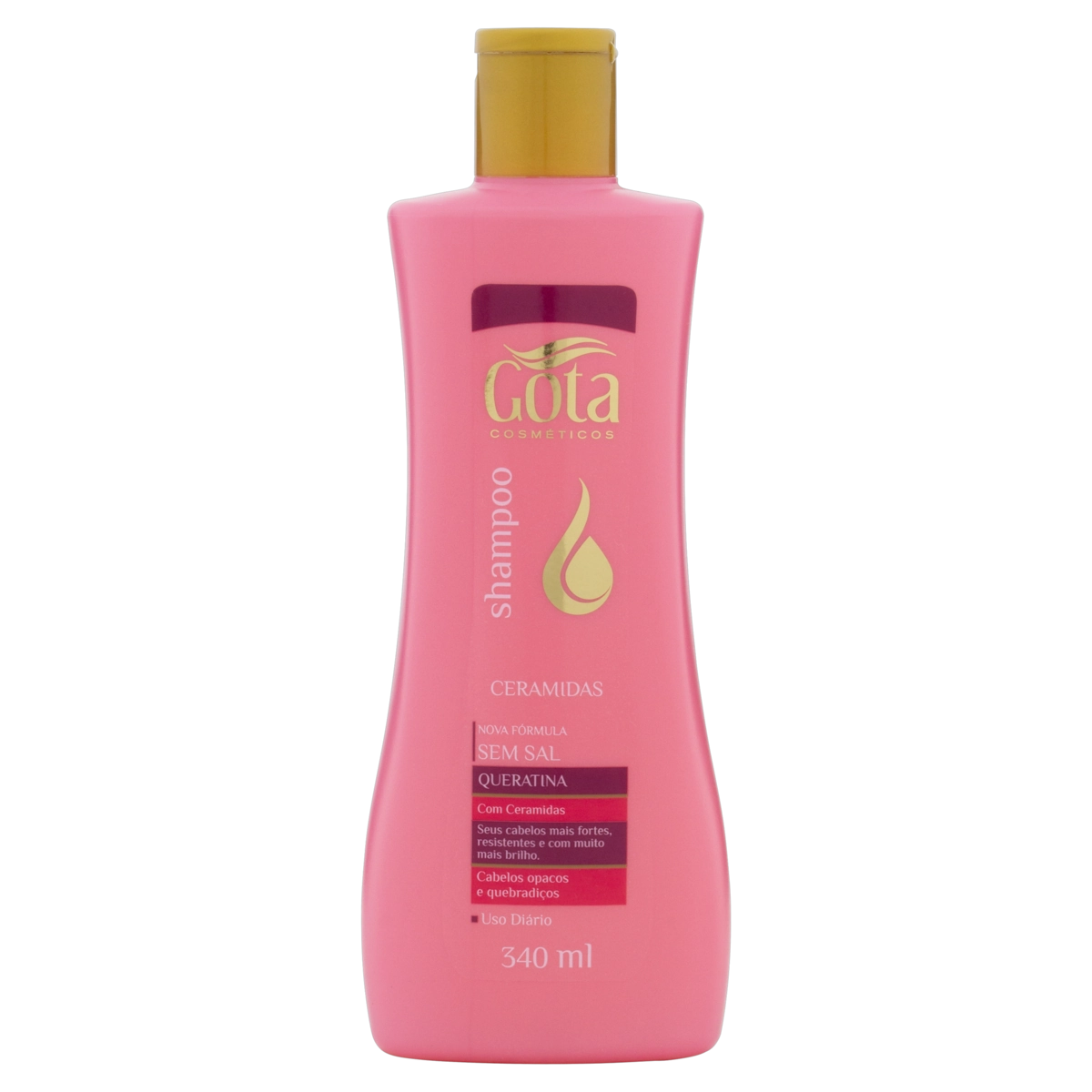 Shampoo Gota Cosméticos Ceramidas Frasco 340ml