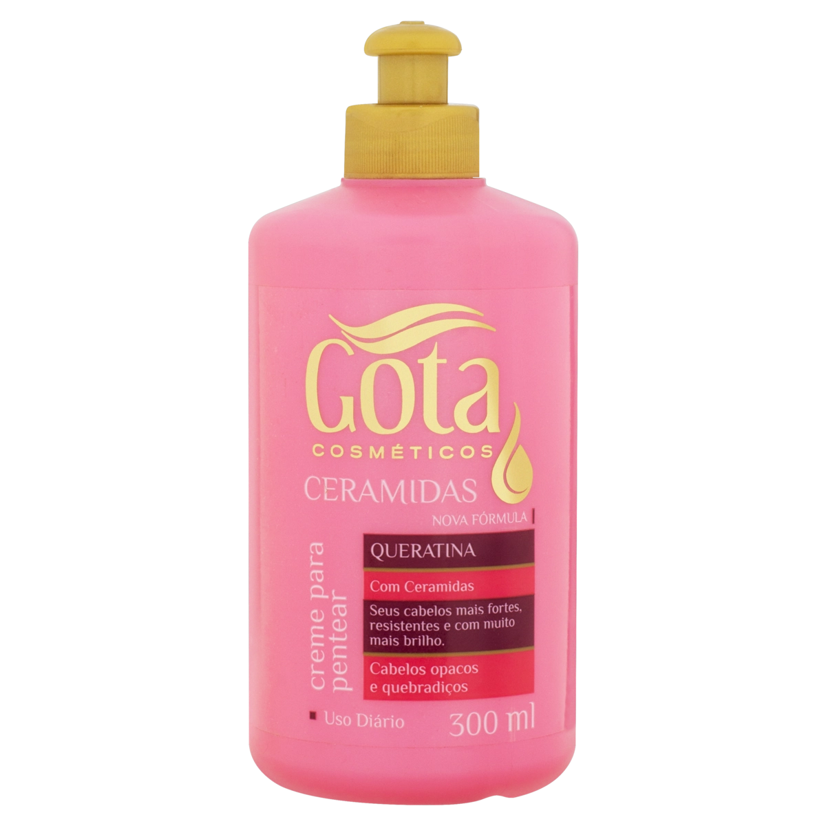 Creme Para Pentear Gota Cosméticos Ceramidas Frasco 300ml