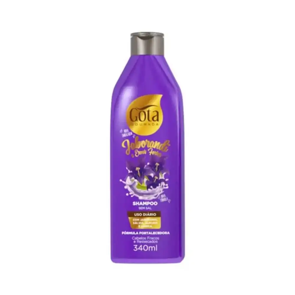 Shampoo Gota Cosméticos Jaborandi E Ervas Fortes Frasco 340ml