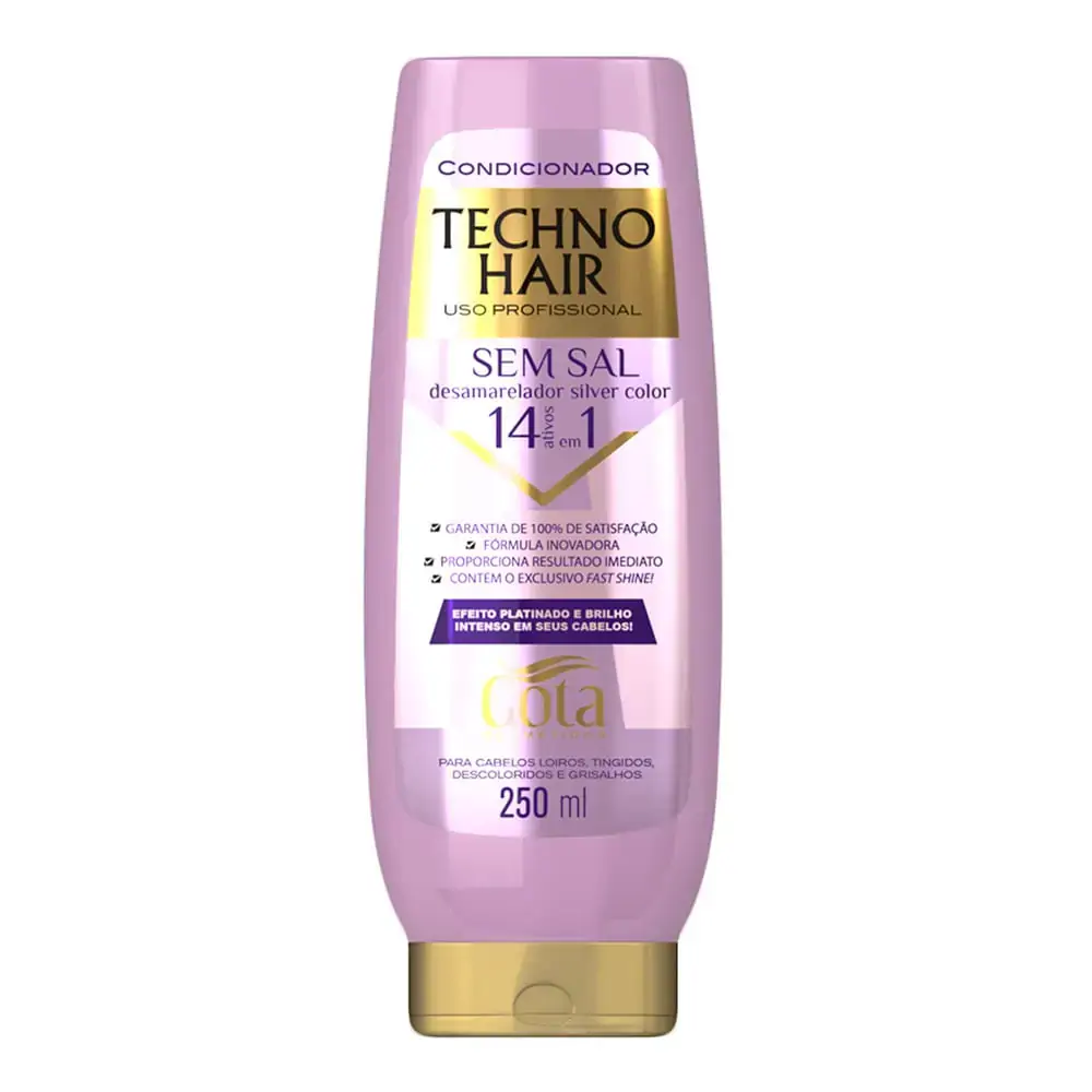 Condicionador Desamarelador Gota Cosméticos Techno Hair Frasco 250ml