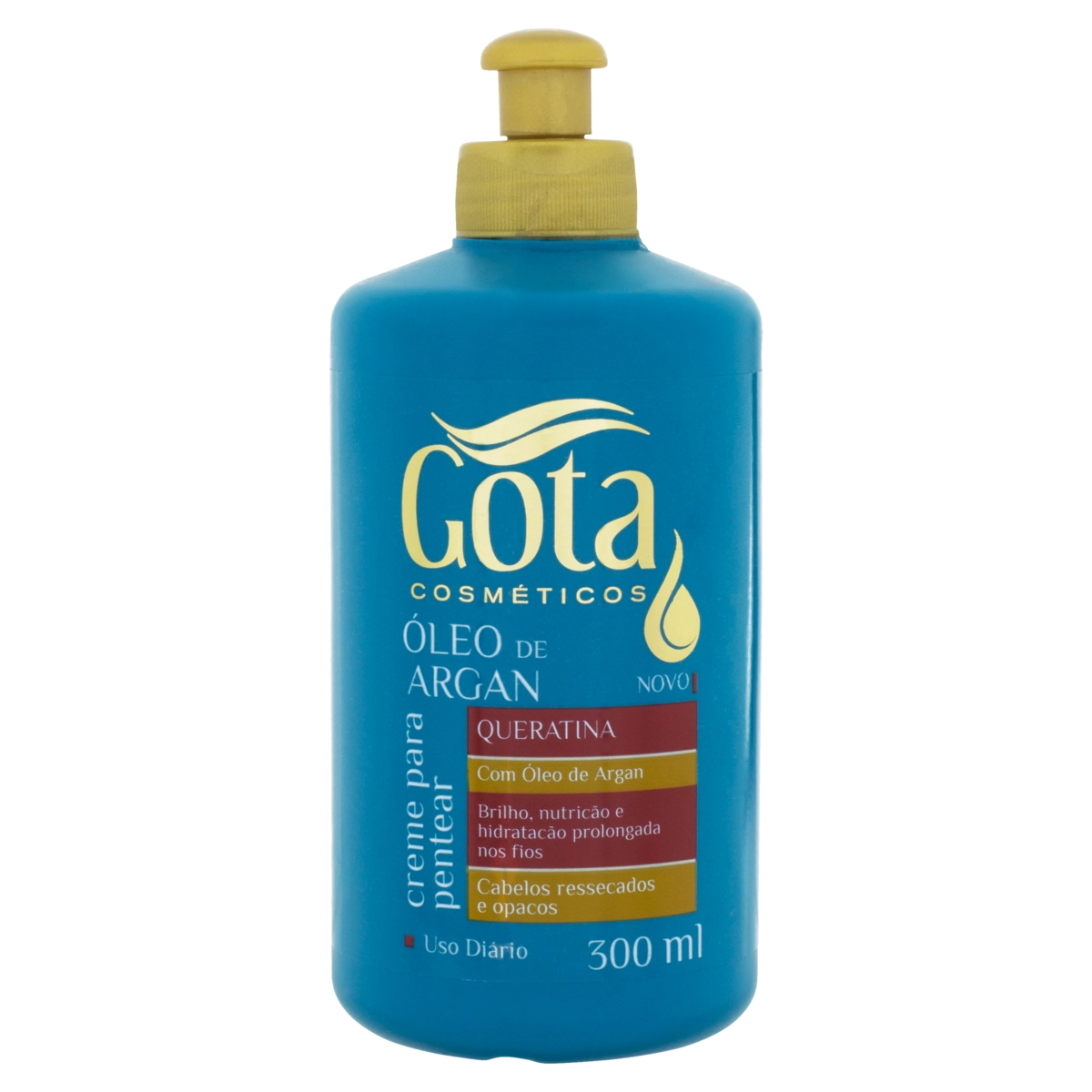 Creme Para Pentear Gota Cosméticos óleo De Argan Frasco 300ml