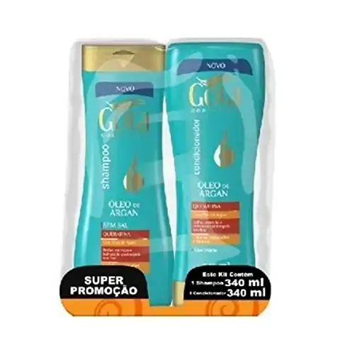 Kit Shampoo Condicionador G Dourada Oleo/argan