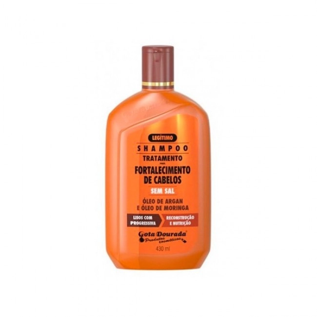 Shampoo Uso Diário Gota Dourada 430ml Lisos Progressiva Unit