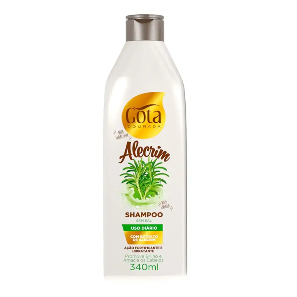 Shampoo Gota Cosméticos Alecrim Frasco 340ml