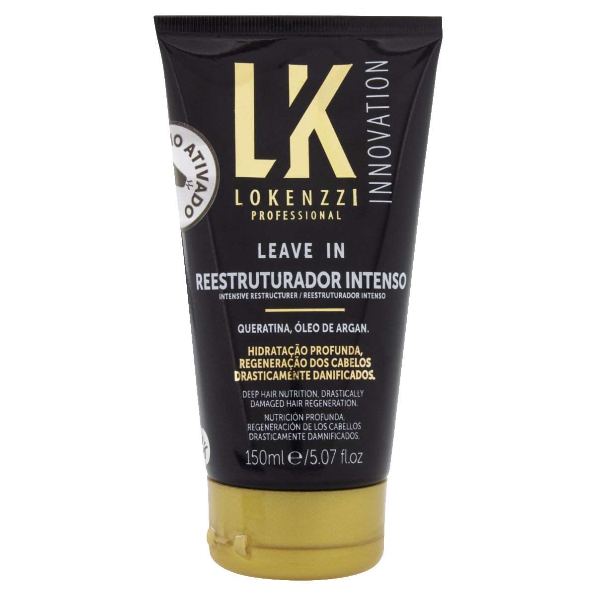 Leave In Lokenzzi Innovation Reestruturador Intenso Bisnaga 150ml