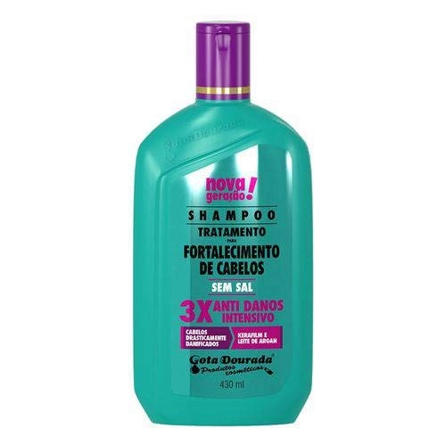 Shampoo Uso Diário Gota Dourada 430ml Anti Danos Unit