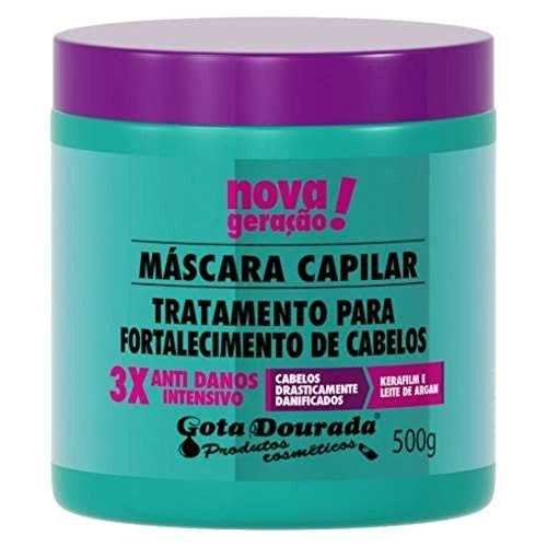 Mascara Trat Gota Dourada Anti Danos