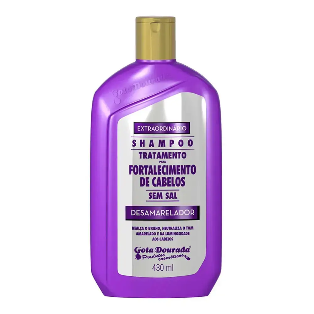 Shampoo Gota Dourada 430mL Desamarelador