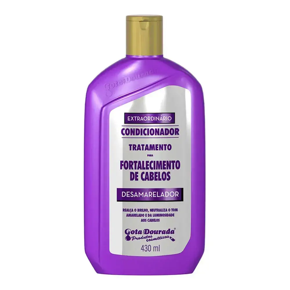 Condicionador Gota Dourada 430mL Desamarelador