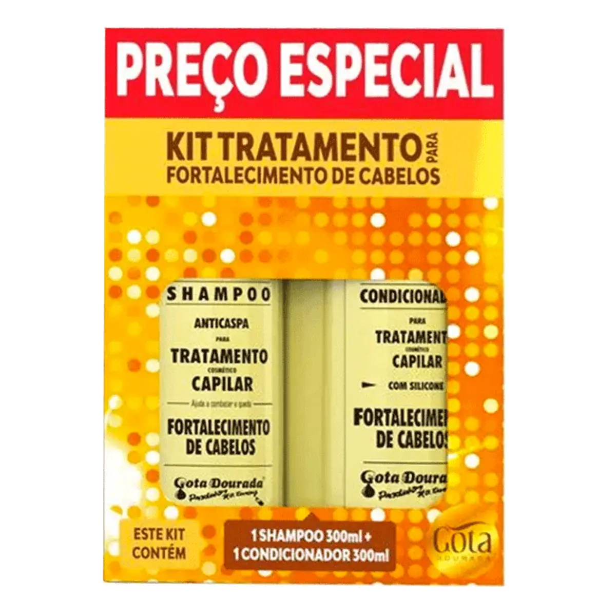 Kit Gota Dourada Legítimo Sh+Cond 300ml