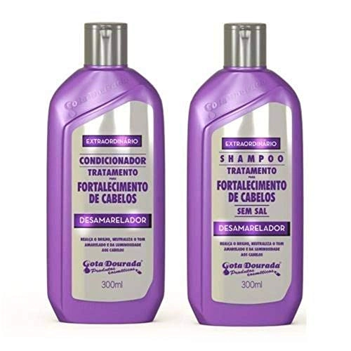 Kit Gota Dourada Desamarelador Sh+Cond 300ml