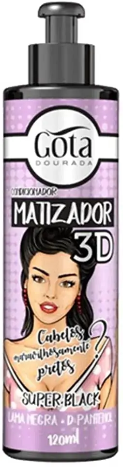 Cond Matizador 120ml 3d Gota Dourada Super Black