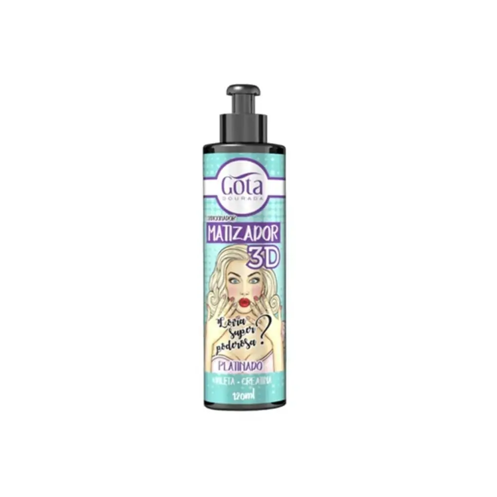 Cond Matizador 120ml 3d Gota Dourada Platinado