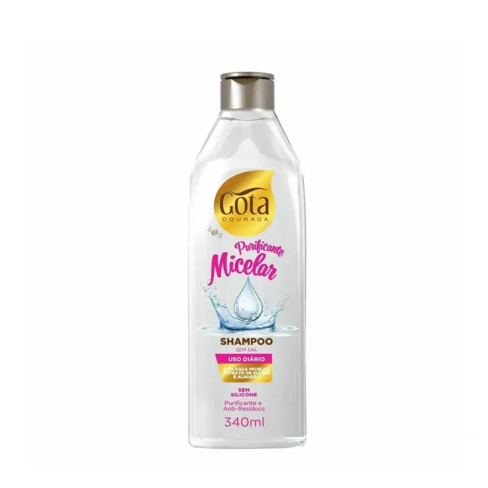 Shampoo Gota Dourada Uso Diário Micelar 340ml