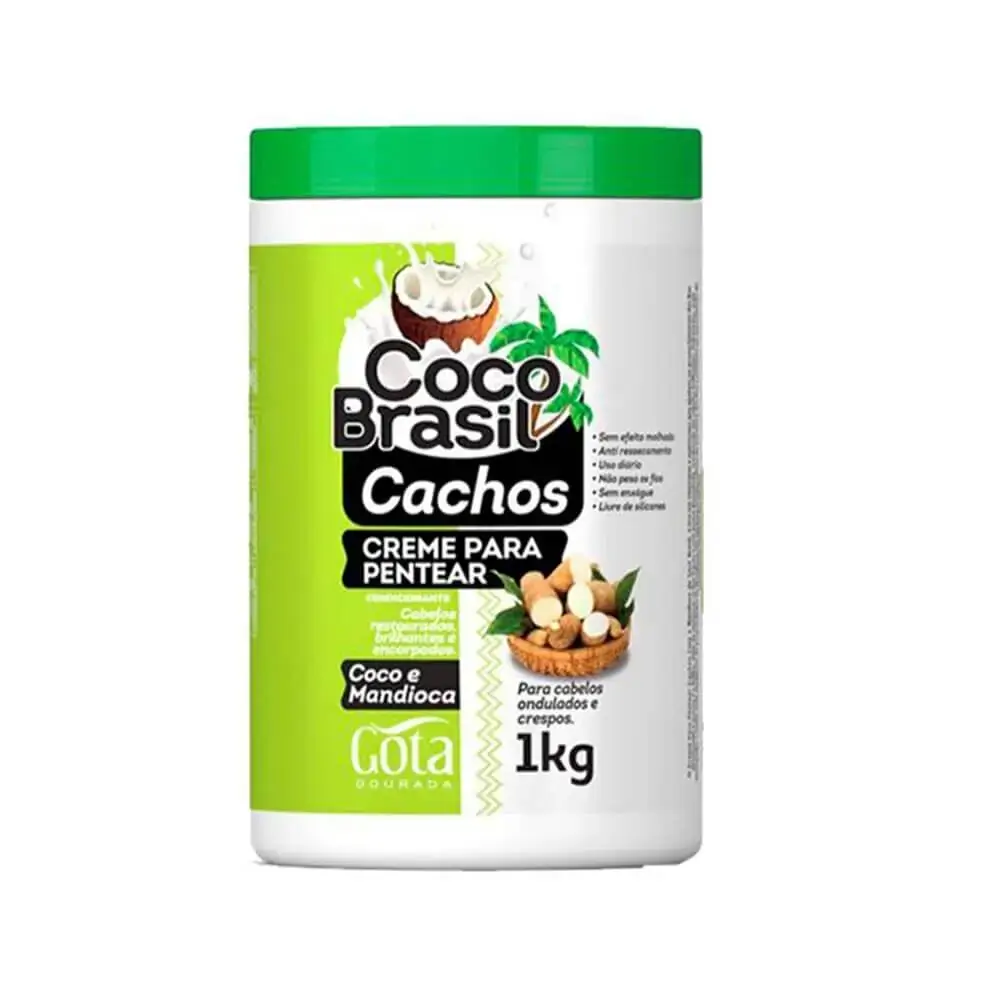 Creme Para Pentear Cachos Coco Brasil 1kg