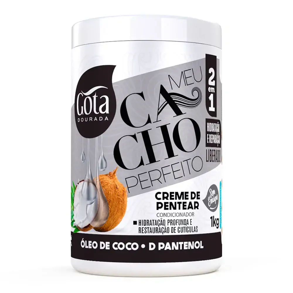 Creme Pentear Gota Mcach Ole De Coco Pant 1kg 6370 Un