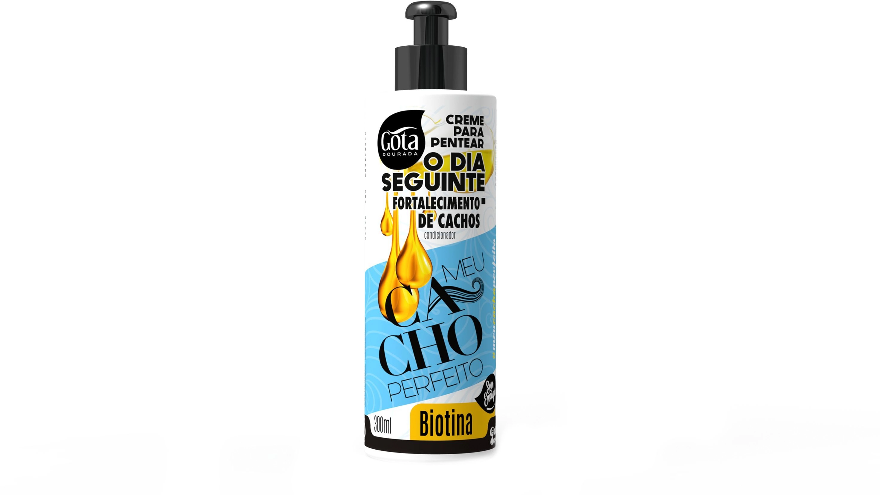 Cr Pentear Cach Biotina Gota Dourada 300ml