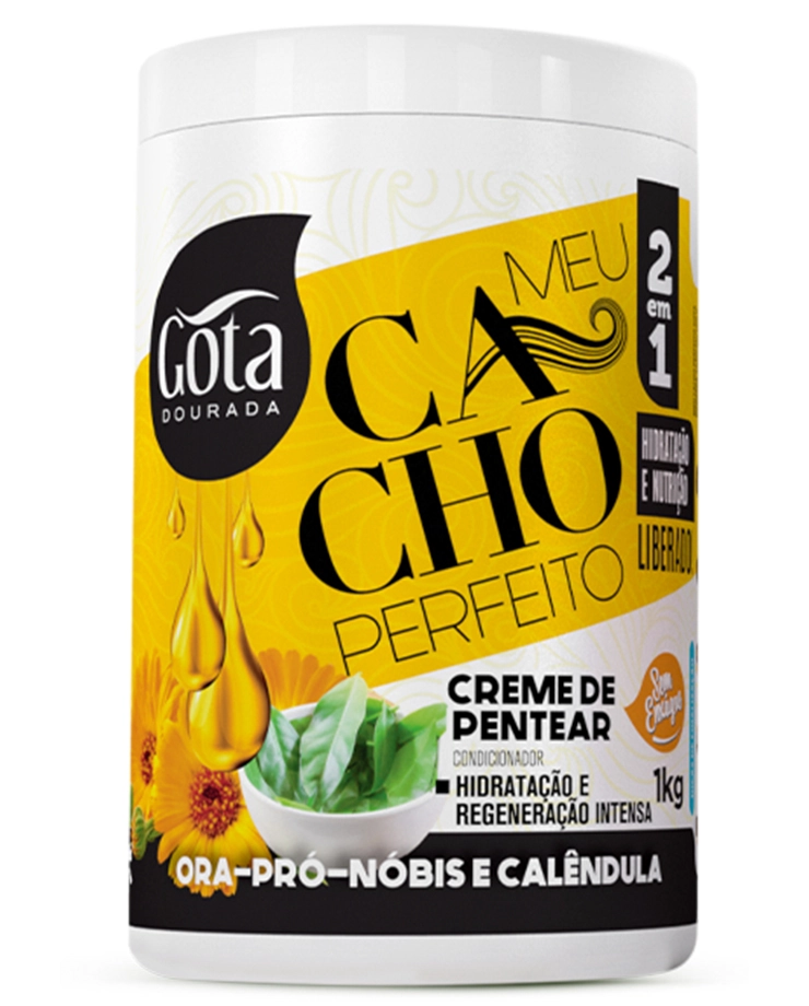 Cr Pentear Cond Gota Dourada Meu Cacho Perf Orapr E Calenda