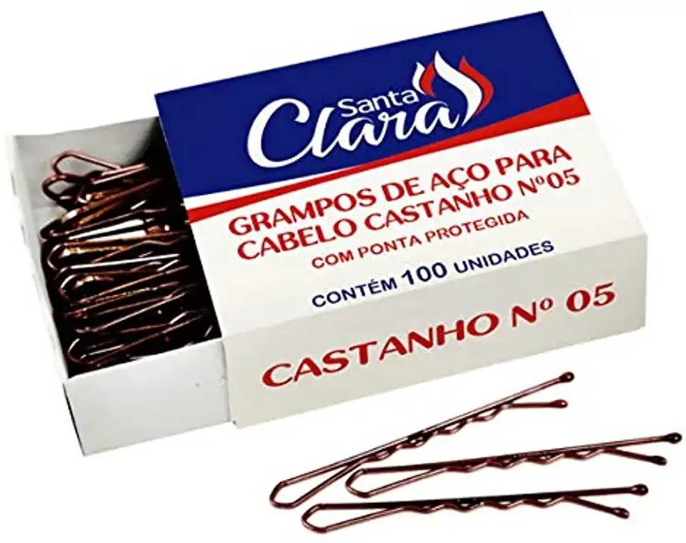 Grampo De Cabelo N 5 Castanh Santa Clara
