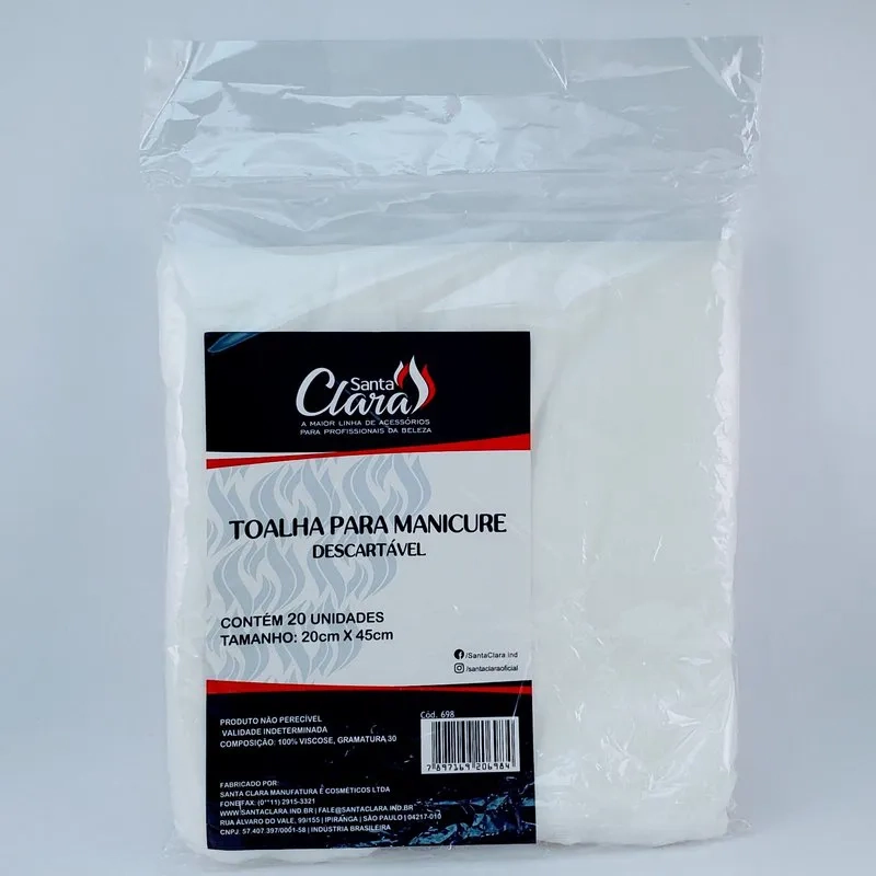 Santa Clara Toalha P/manicure Desc C/20 R.698