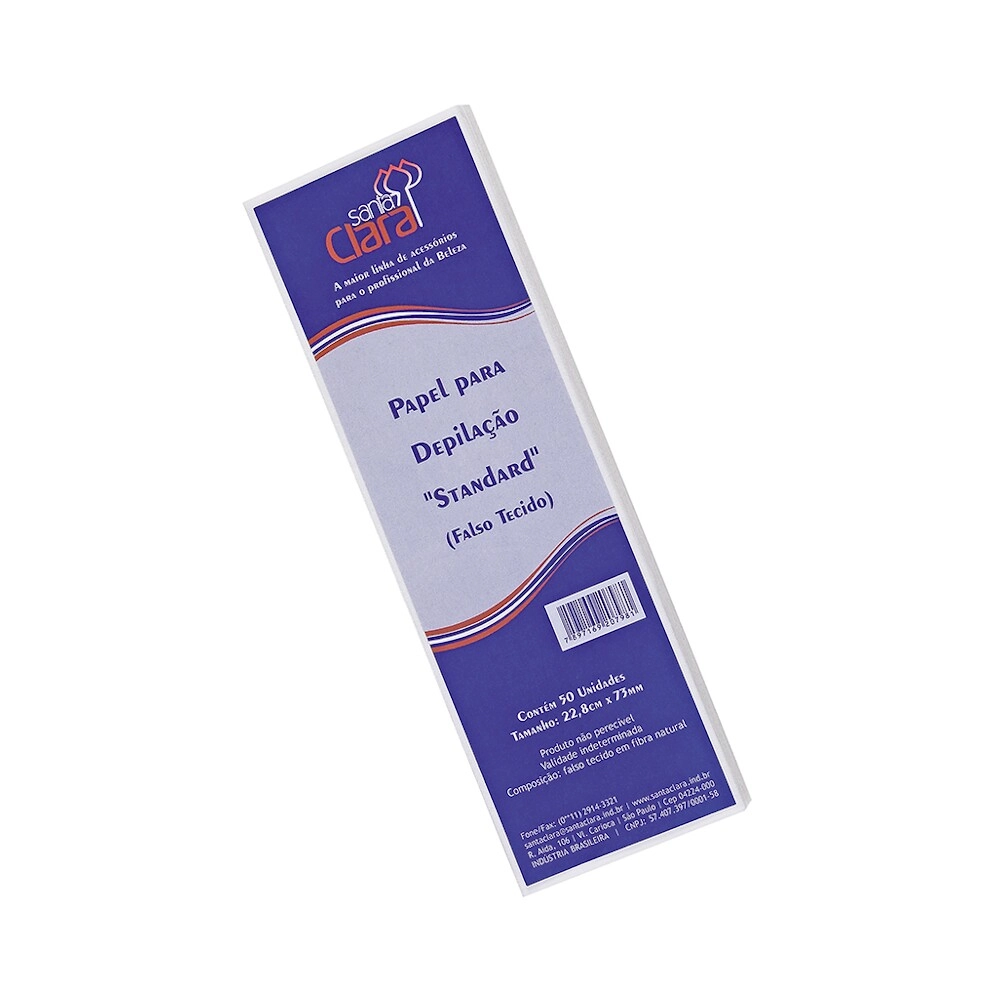 Papel Para Depilacao Mega Bel 50unidade