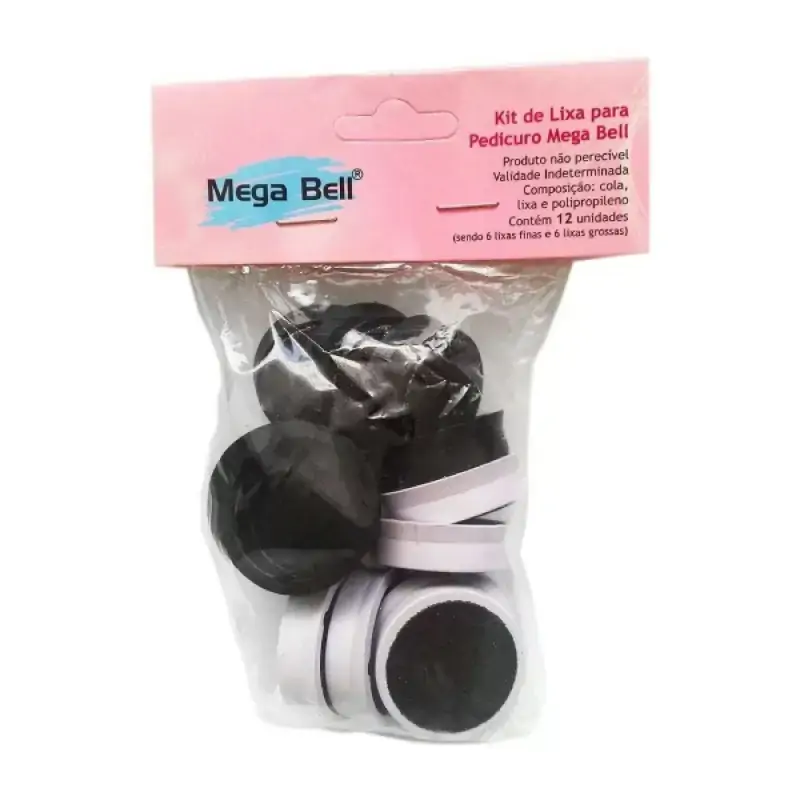 Mega Bell R.23 Kit Lixa P/ Pedicuro C/12 Unidade
