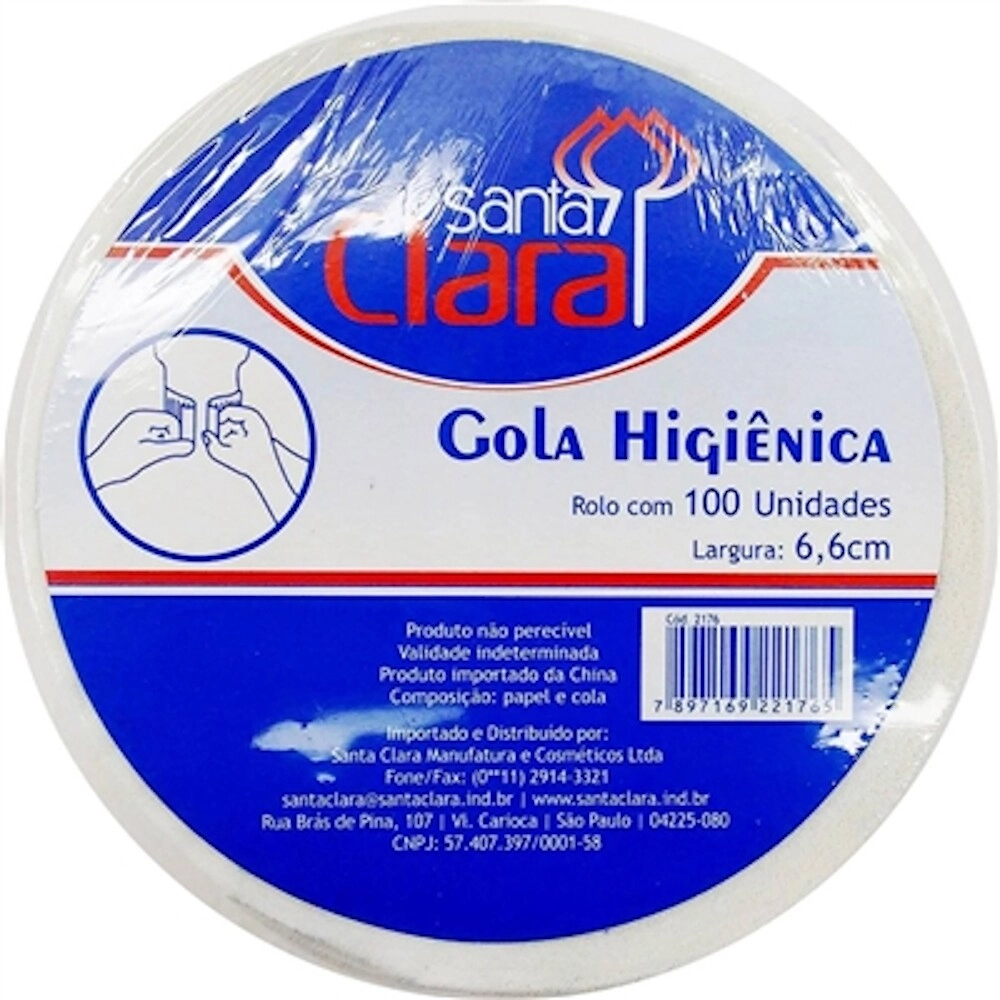 Gola Higienica Santa Clara Rolo Com 100 Unidades