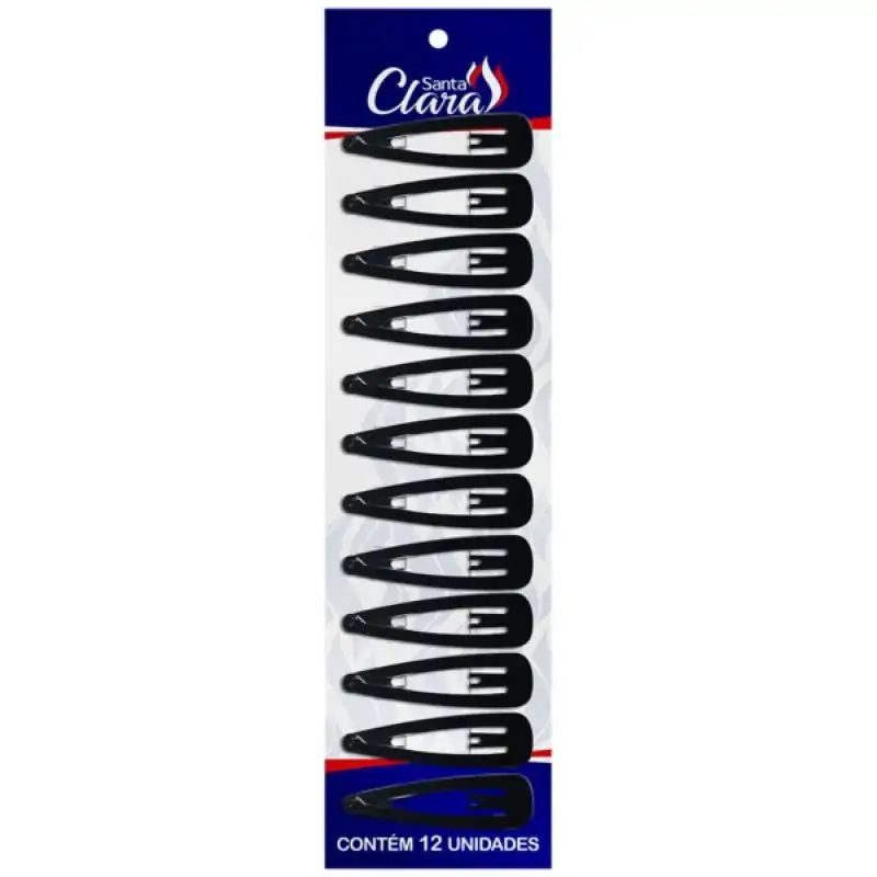 Tic Tac Para Cabelo 12 Unidades Ref. 3295 Preto