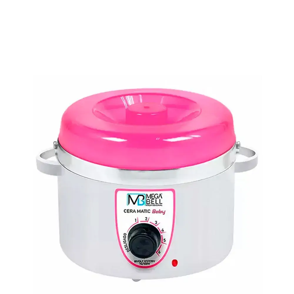 Aparelho De Cera Mega Bell Cera Matic Baby 200g Com Refil 1un