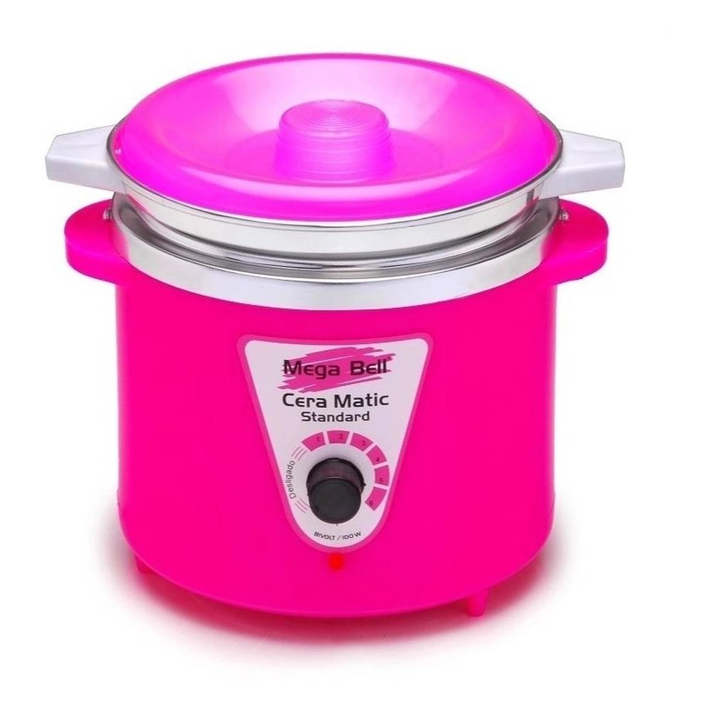 Aparador De Pelo Mega Bell 7127 Cera Matic Standard C/ Refil Pink 1un