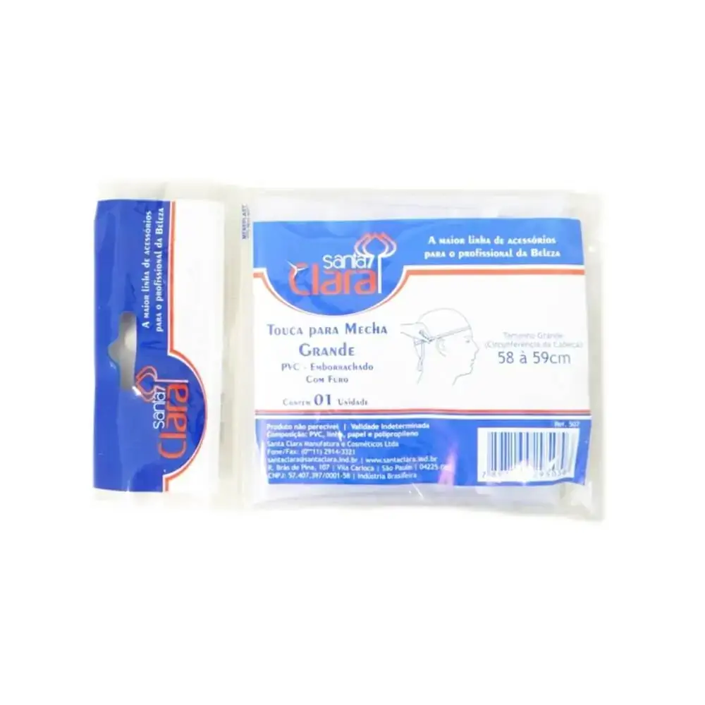 Touca Santa Clara Mecha Santa Pvc C/furo Gr