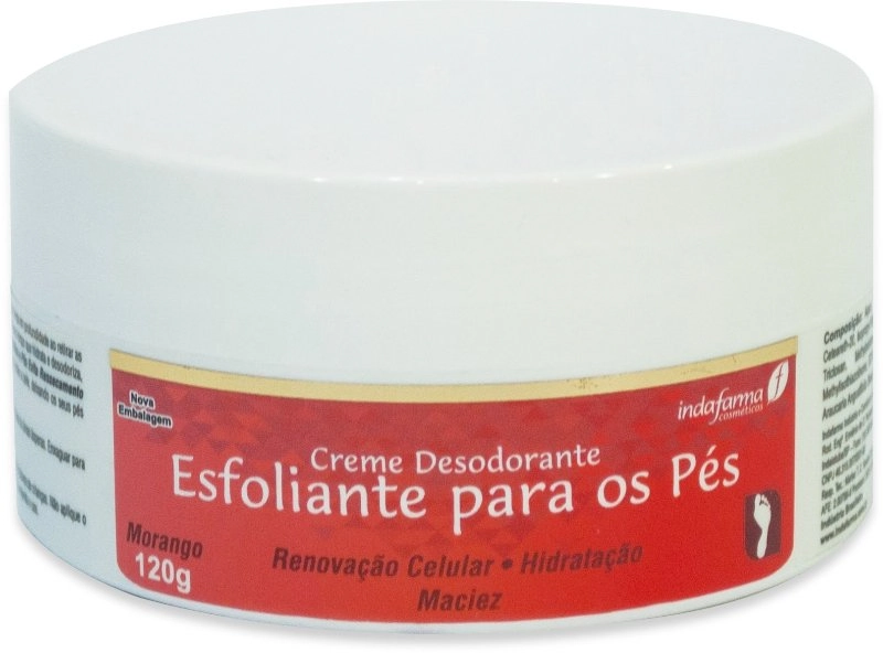 Creme Esf.indafarma P/pes Morango 120g