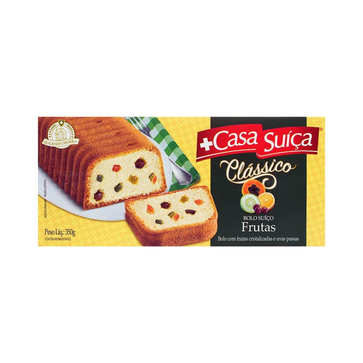 Bolo de Frutas Clássico Casa Suíça 350g