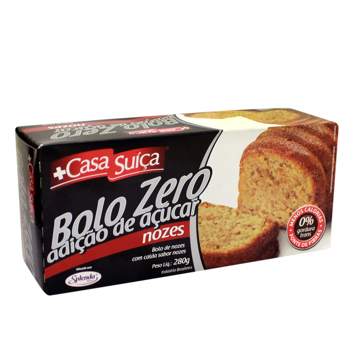 Bolo Zero Açúcar de Nozes WICKBOLD 280g